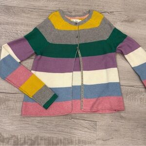 Mini Boden striped Knit Cardigan